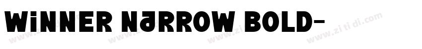 Winner Narrow Bold字体转换